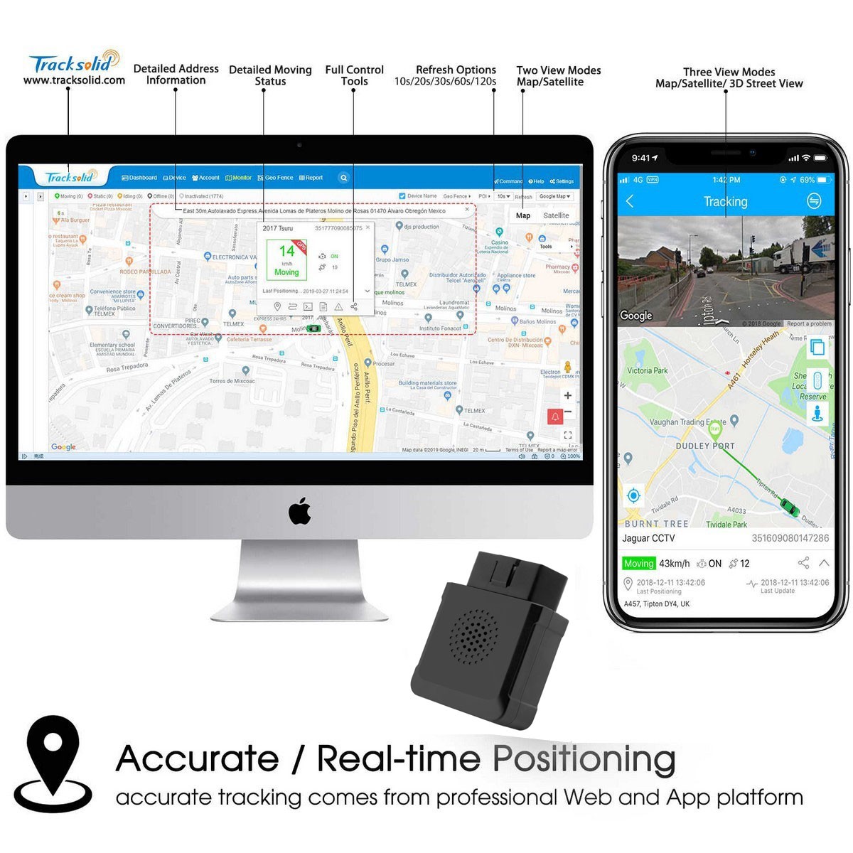 GPS monitorizare vehicul tracker obd locator