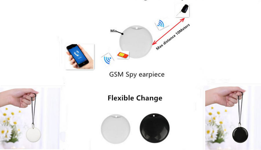 Cască spion GSM buclă GSM