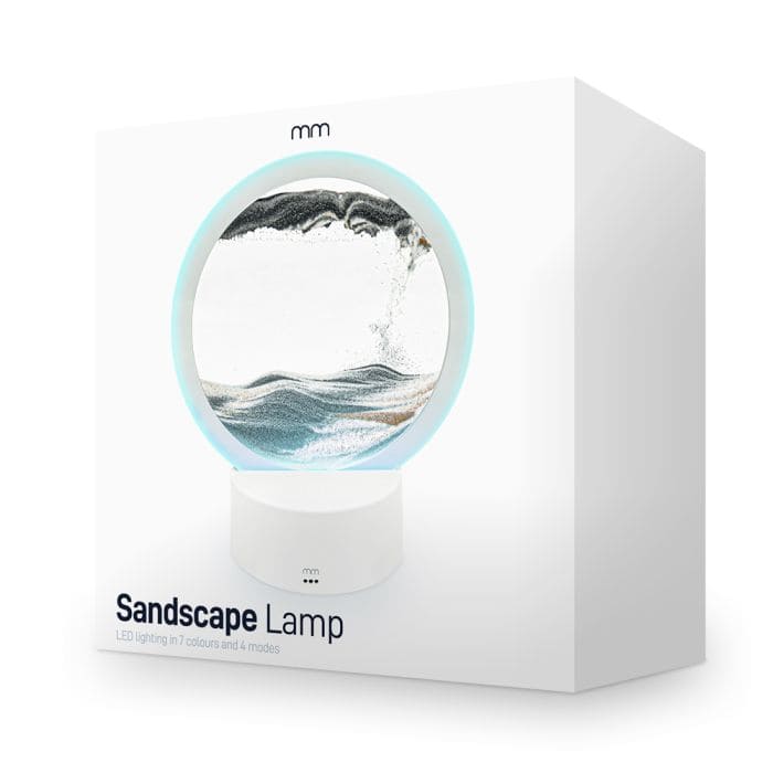 Lampă de artă cu nisip - lampa de masă Sands of Time- Lumină de fundal LED de culoare RGB