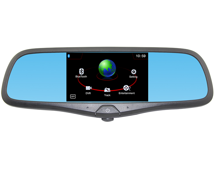 Oath Better Which one Oglindă retrovizoare cu mai multe funcții, cu navigație GPS, cameră video  HD DVR, transmițător Bluetooth și transmițător FM | Cool Mania