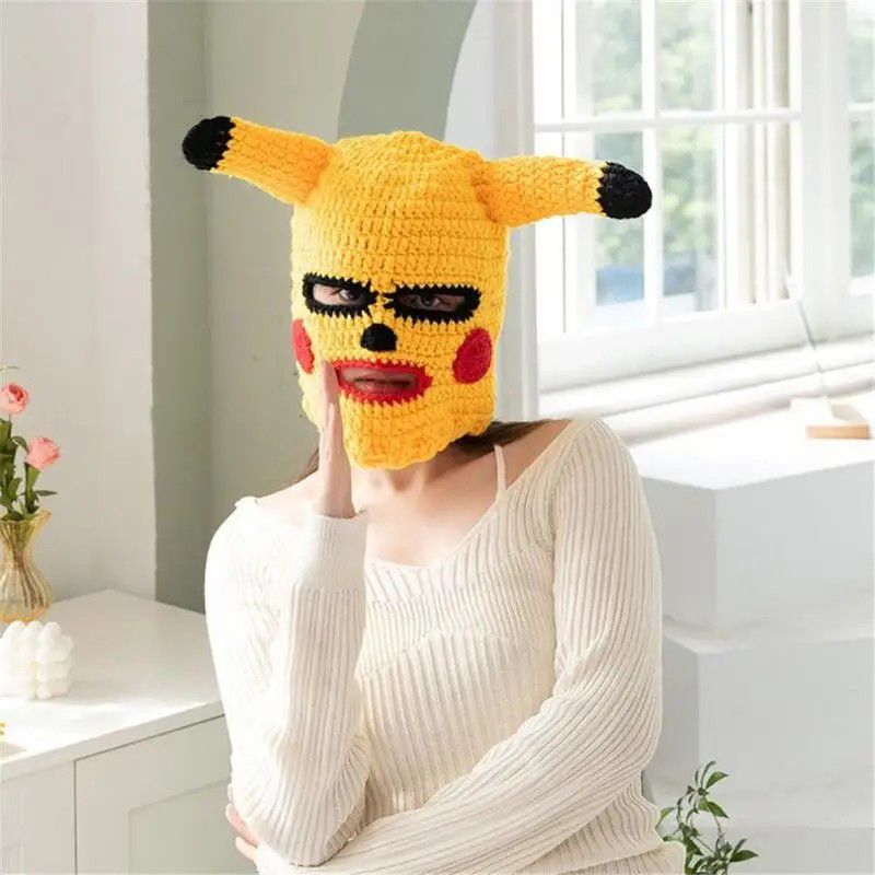 masca pikachu masca de fata cu urechi