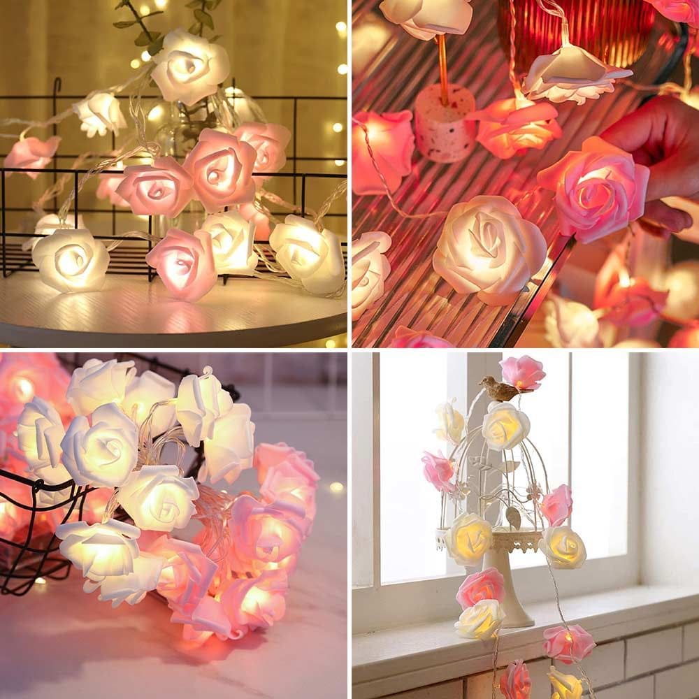 Trandafiri LED - trandafiri strălucitori ca lumini decorative