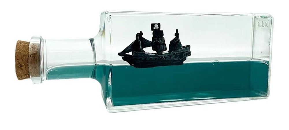 perlă neagră într-o sticlă - navă pirați