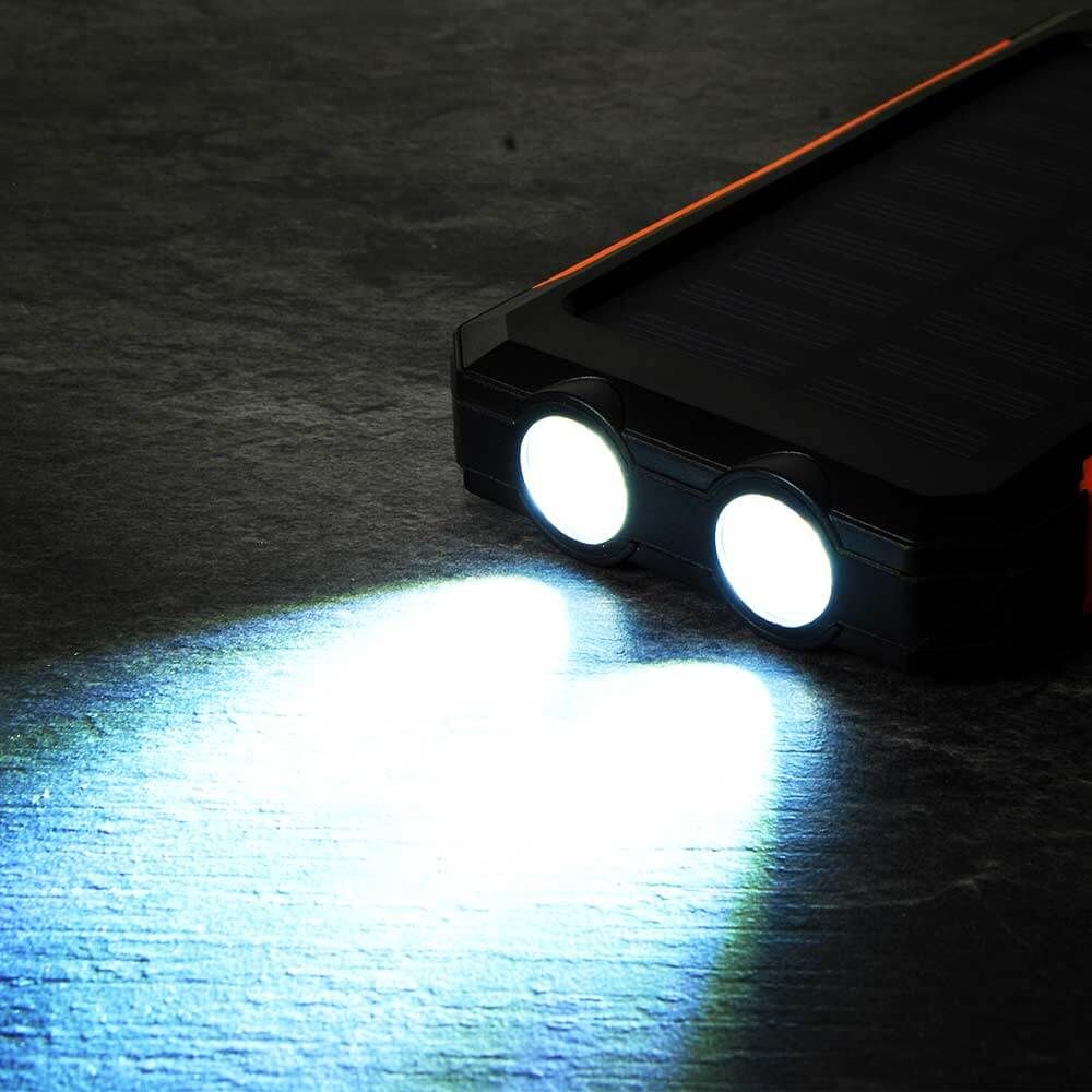 încărcător solar portabil cu lumină LED