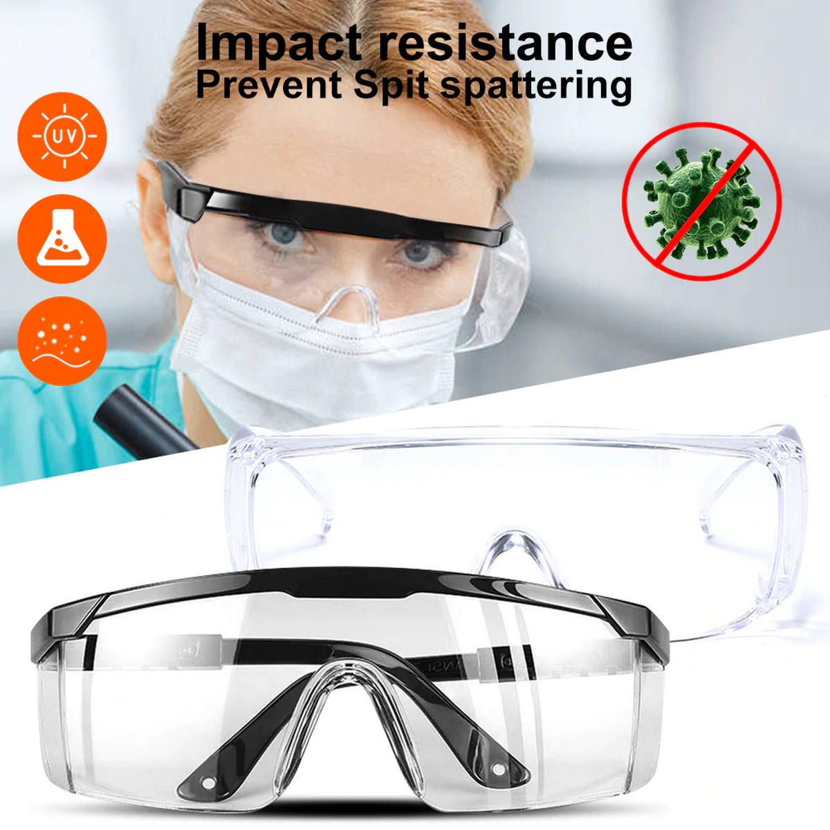 ochelari de siguranță transparenti