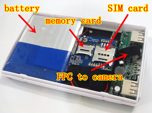 Bănci GSM de putere cu o cameră foto pe o cartelă micro SIM