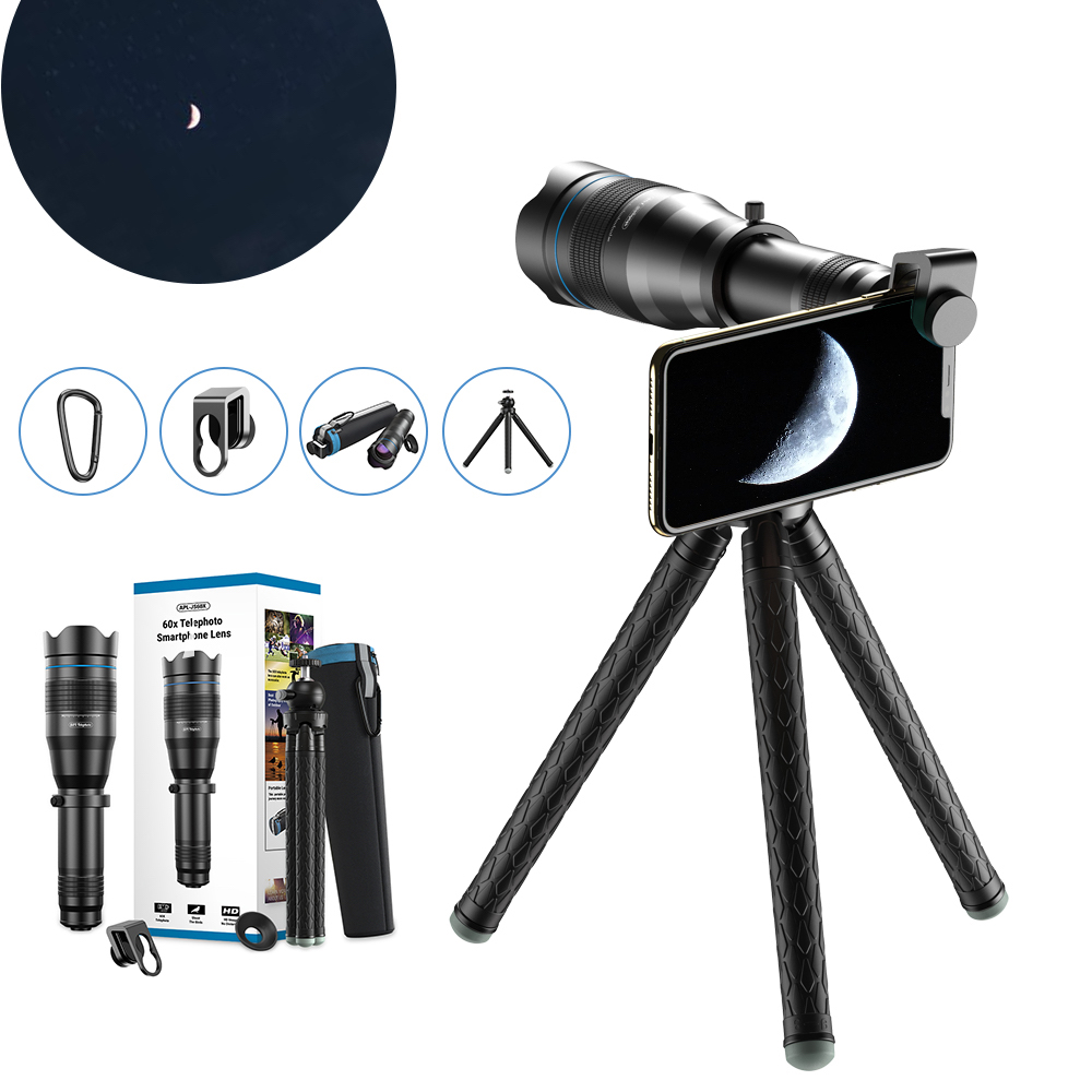 Obiectiv telescopic pentru mobil - portabil cu zoom de pana la 60x