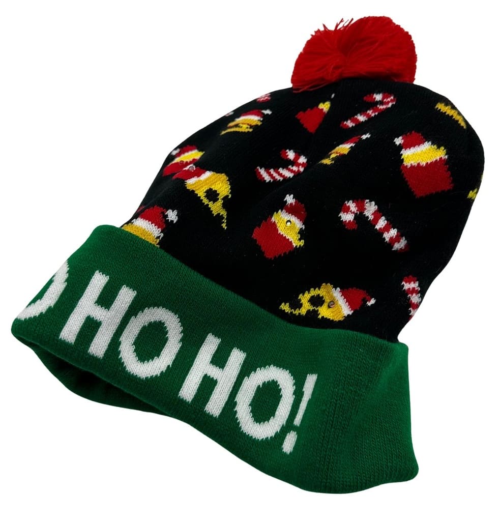 Pălăria cu LED de Crăciun strălucește iarna căldură tricotată