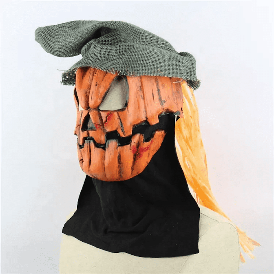Mască de față înfricoșătoare cu dovleac de Halloween