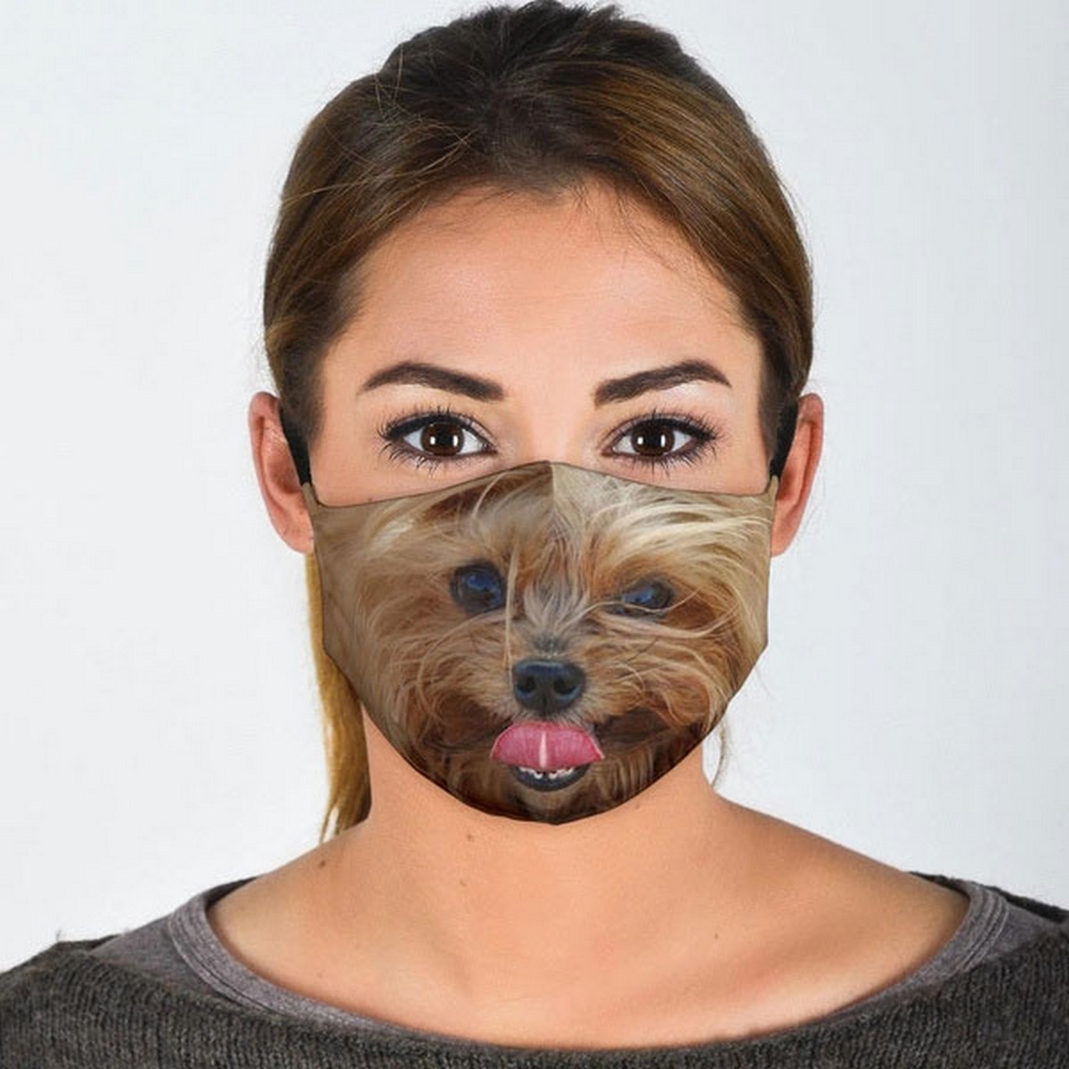 yorkshire terrier mască de față
