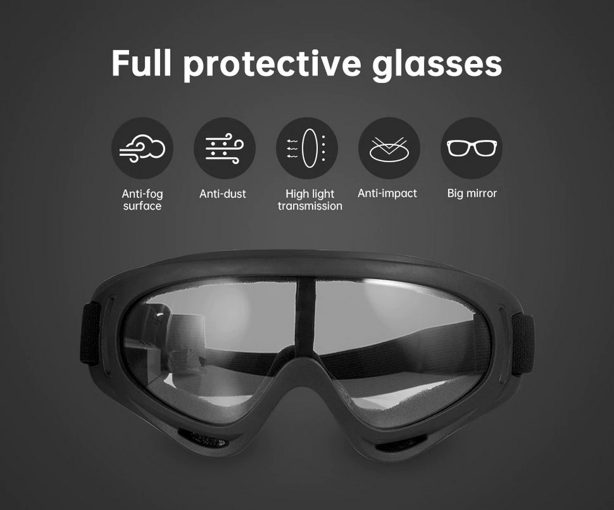 ochelari de protecție transparente împotriva virusurilor și bacteriilor