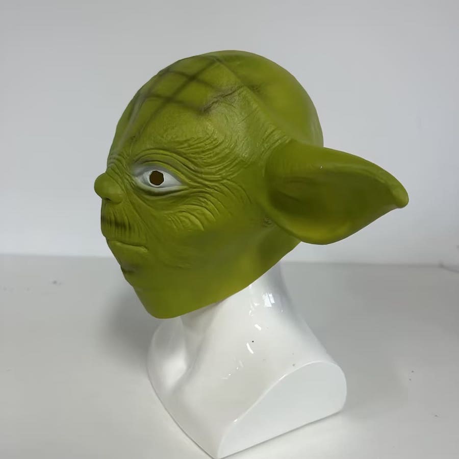 Mască de față Star Wars - latex verde Yoda