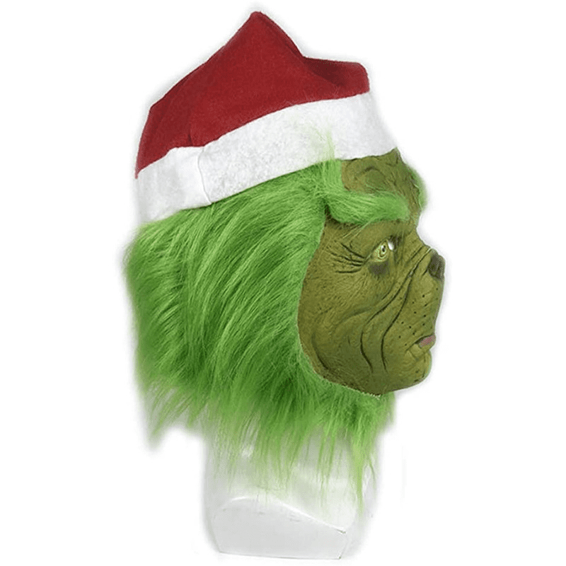 Mască de față elf verde cu mănuși - Grinch