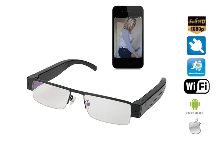 America Note factor Wifi ochelari ascunse camera spion cu transmisie video FULL HD + P2P live |  Cool Mania