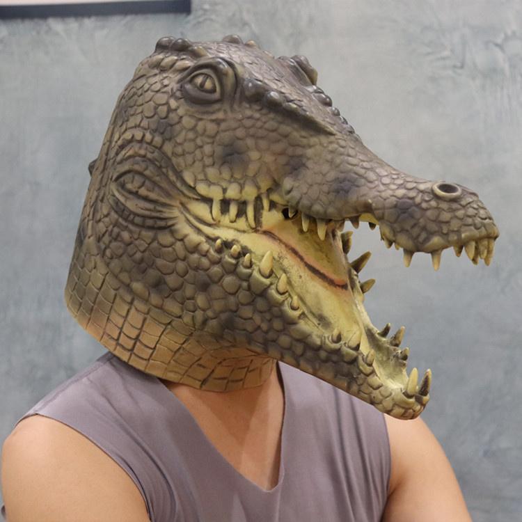 masca de halloween de aligator masca de fata de crocodil