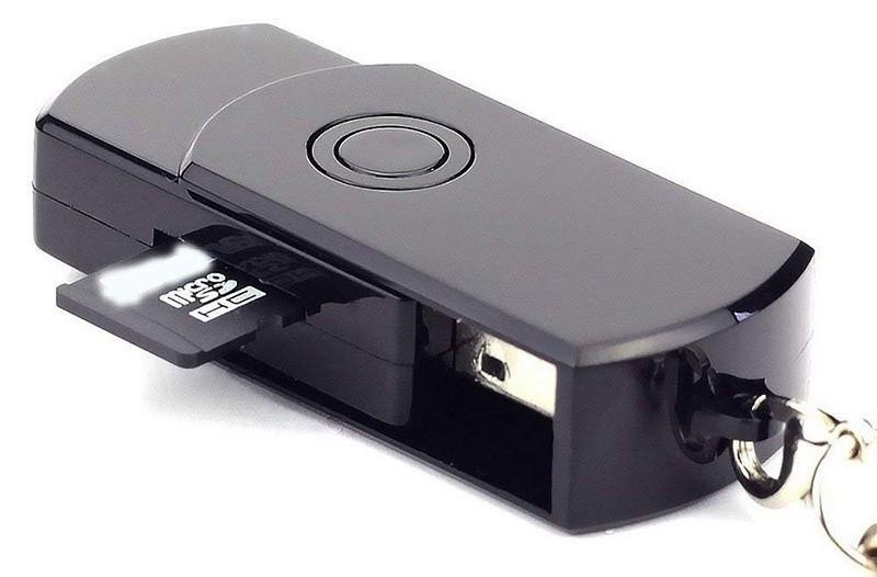 Cameră USB ascunsă cu cheie spion cu suport pentru card SD/TF de până la 32 GB