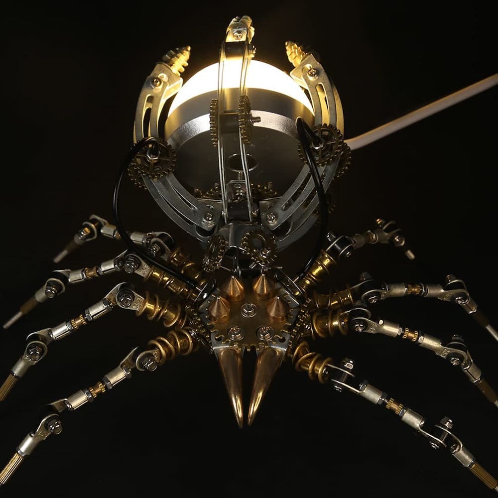 Model 3D al unui puzzle metal de păianjen