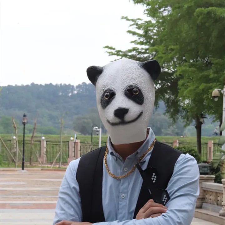 masca de silicon panda fata si cap
