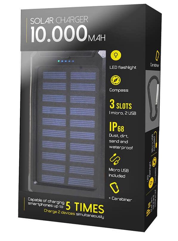 încărcător solar portabil 10000 mah telefon mobil