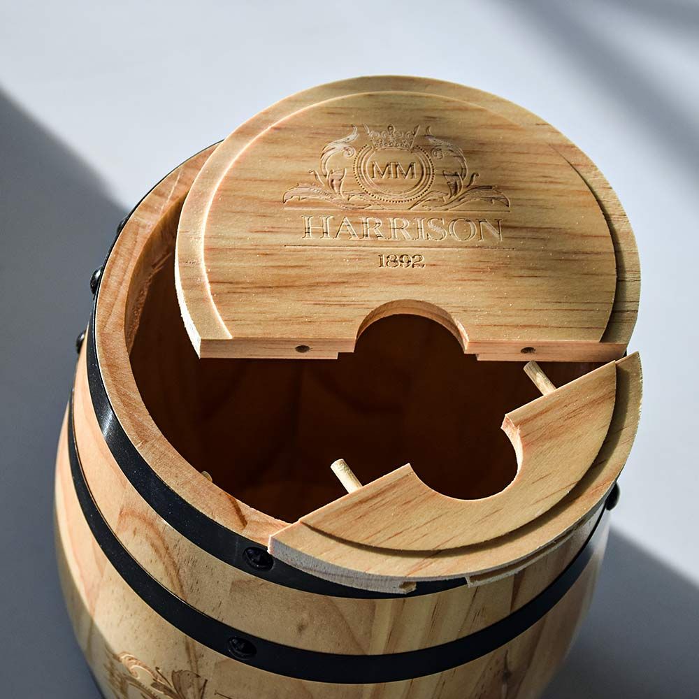 butoi pentru vin de whisky din lemn mini 3L