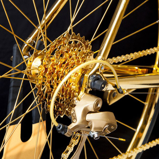 Gold bicicleta construcccia