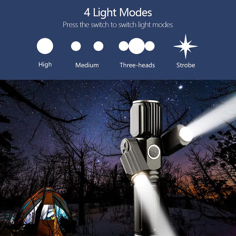 lanterna pentru iluminare 4 moduri de iluminare