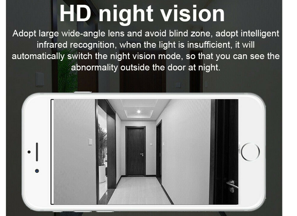 Sonerie video cu vedere nocturnă IR fără fir
