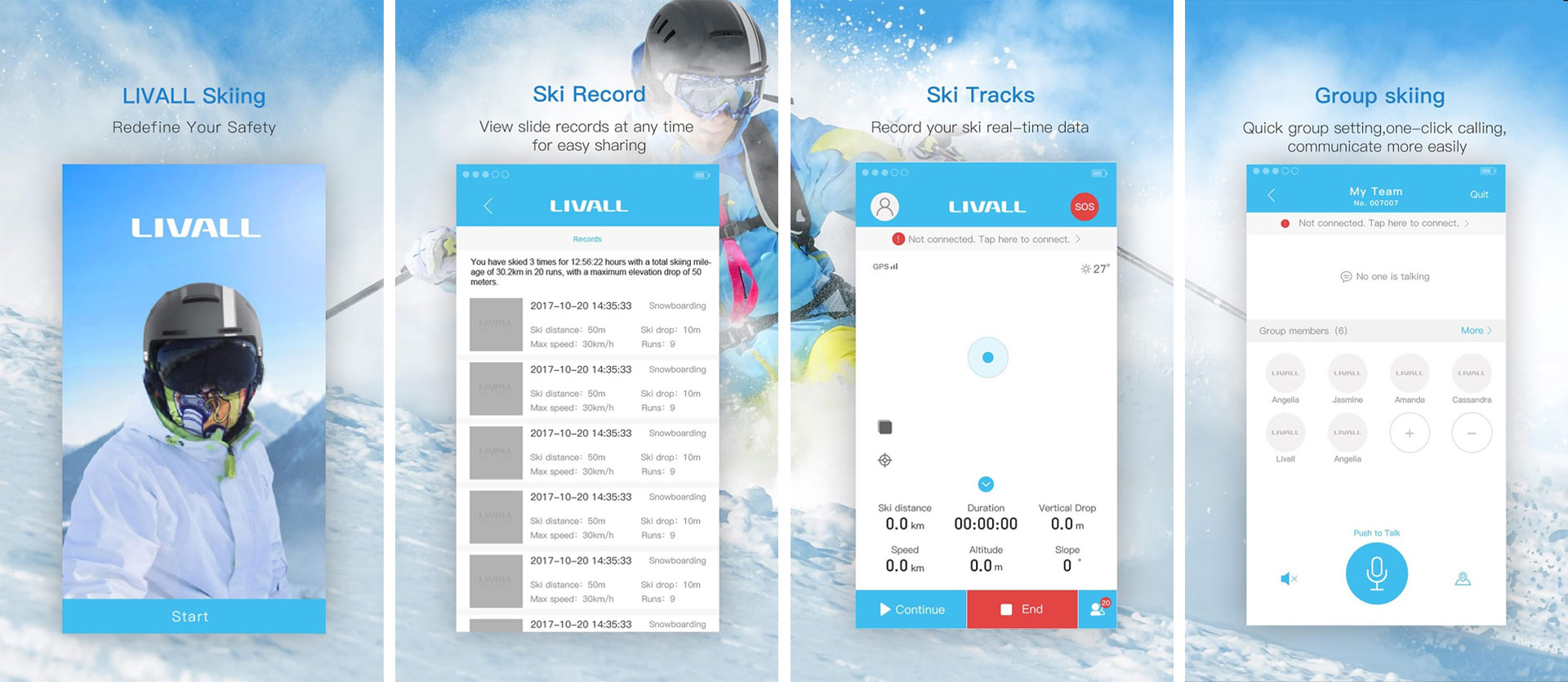 aplicație ski ski