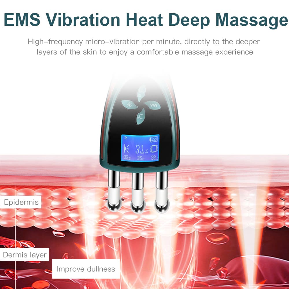 Dispozitiv de masaj vibrator profund pentru netezirea ridurilor