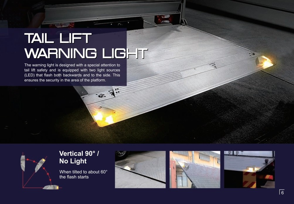 LED de semnalizare LED spate lift pentru platforma auto - camioneta, camion