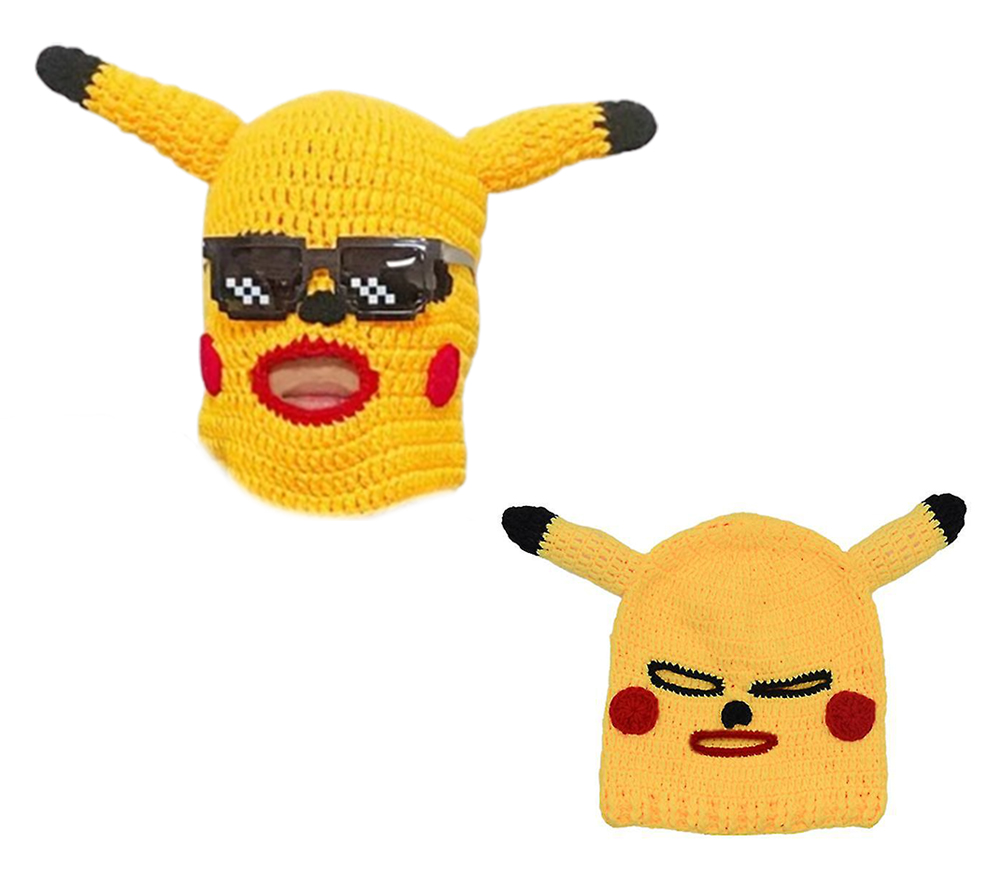 masca de fata pikachu petrecere de carnaval